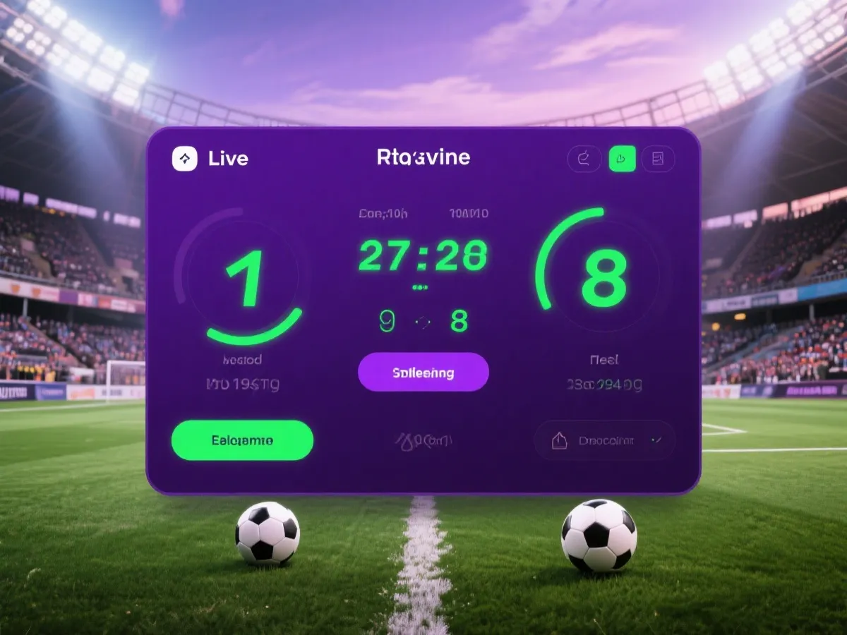 实时比分与关键事件面板示意图